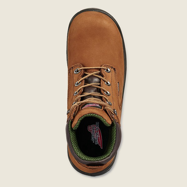 Red Wing Work Boots Brown - Red Wing Mens King Toe® - 6-inch Insulated Waterproof Soft Toe - GLCQX-7